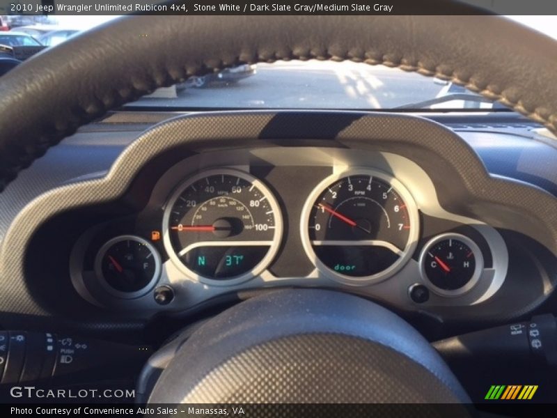 Stone White / Dark Slate Gray/Medium Slate Gray 2010 Jeep Wrangler Unlimited Rubicon 4x4