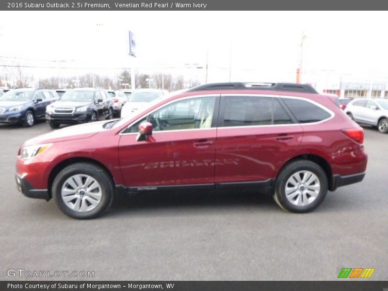 Venetian Red Pearl / Warm Ivory 2016 Subaru Outback 2.5i Premium
