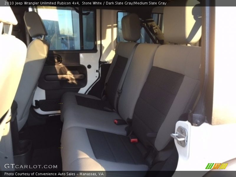 Stone White / Dark Slate Gray/Medium Slate Gray 2010 Jeep Wrangler Unlimited Rubicon 4x4