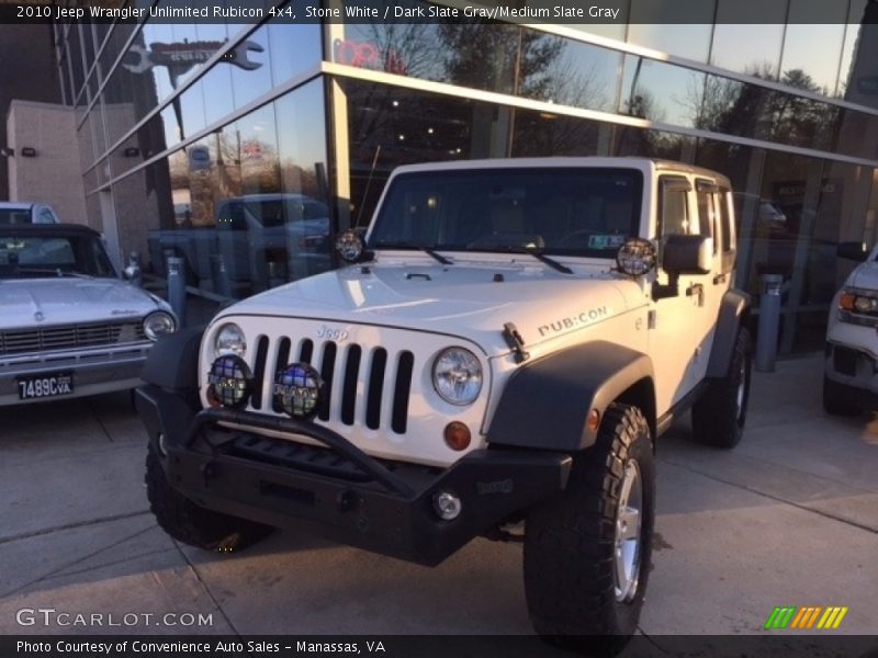 Stone White / Dark Slate Gray/Medium Slate Gray 2010 Jeep Wrangler Unlimited Rubicon 4x4