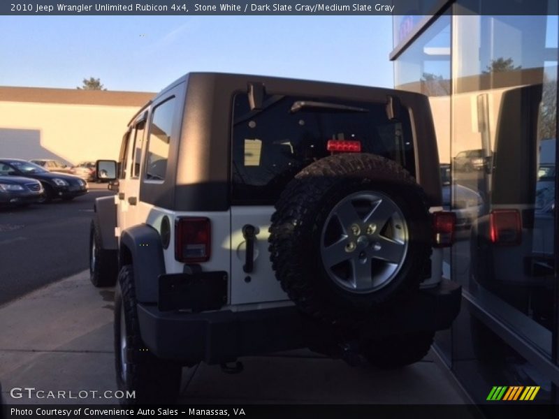 Stone White / Dark Slate Gray/Medium Slate Gray 2010 Jeep Wrangler Unlimited Rubicon 4x4