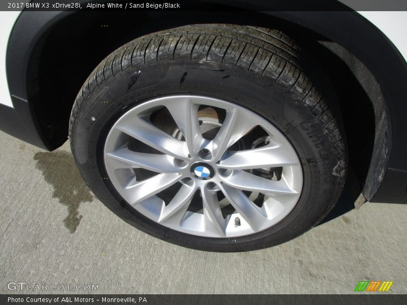 Alpine White / Sand Beige/Black 2017 BMW X3 xDrive28i