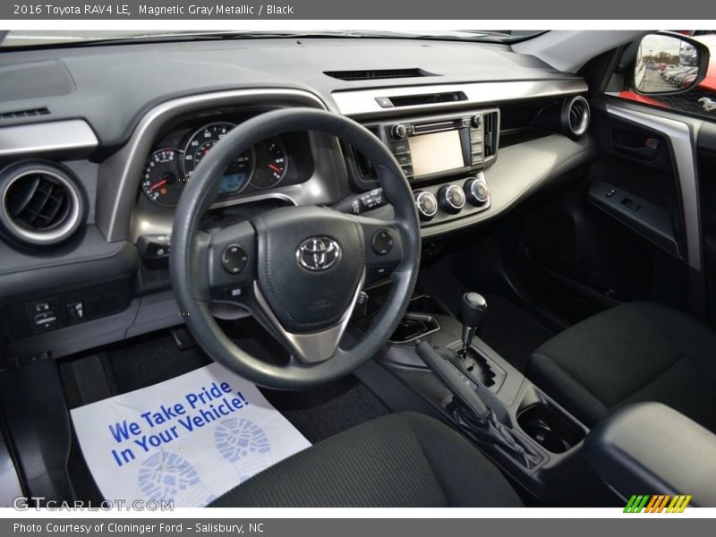 Magnetic Gray Metallic / Black 2016 Toyota RAV4 LE