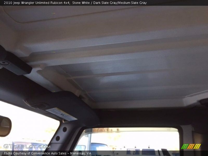 Stone White / Dark Slate Gray/Medium Slate Gray 2010 Jeep Wrangler Unlimited Rubicon 4x4