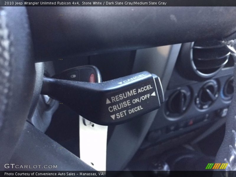 Stone White / Dark Slate Gray/Medium Slate Gray 2010 Jeep Wrangler Unlimited Rubicon 4x4
