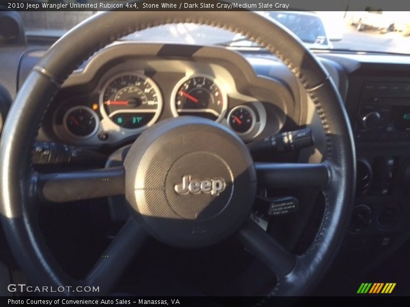 Stone White / Dark Slate Gray/Medium Slate Gray 2010 Jeep Wrangler Unlimited Rubicon 4x4