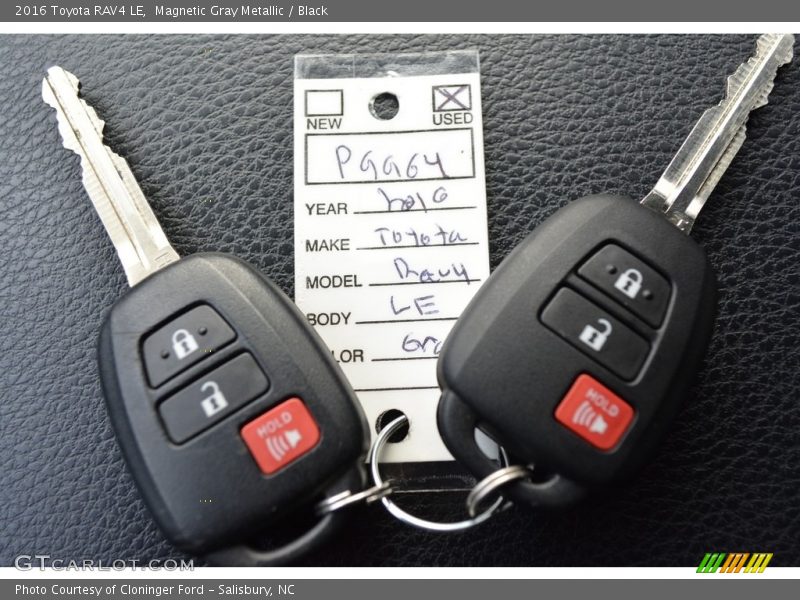 Magnetic Gray Metallic / Black 2016 Toyota RAV4 LE