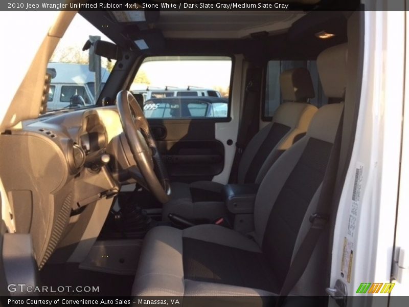 Stone White / Dark Slate Gray/Medium Slate Gray 2010 Jeep Wrangler Unlimited Rubicon 4x4