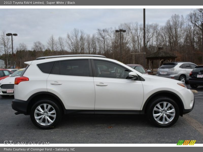Super White / Black 2013 Toyota RAV4 Limited