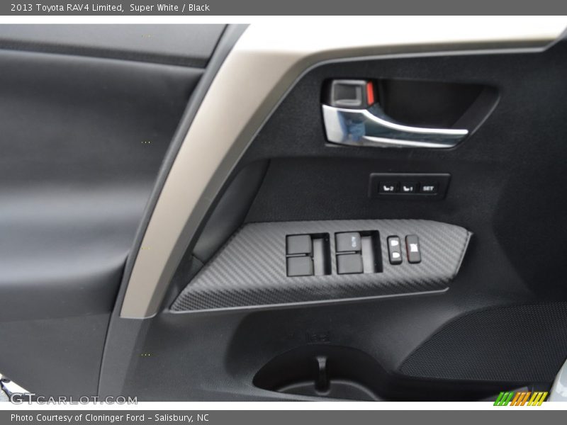 Super White / Black 2013 Toyota RAV4 Limited
