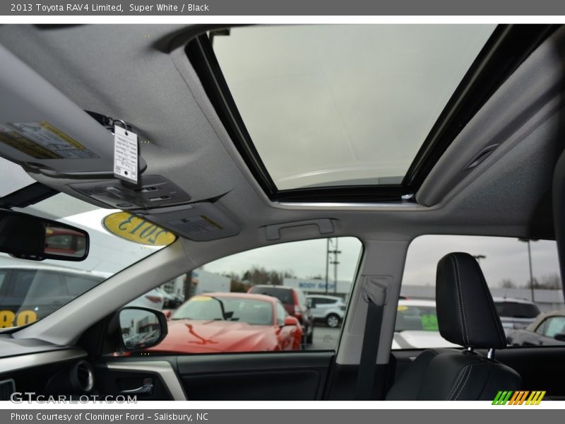 Super White / Black 2013 Toyota RAV4 Limited