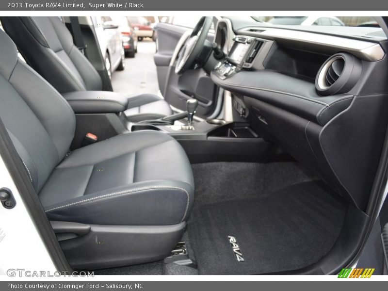 Super White / Black 2013 Toyota RAV4 Limited