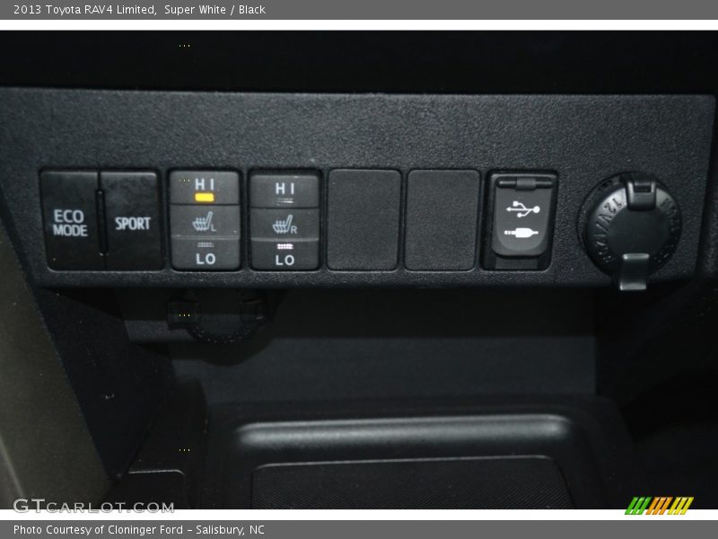 Super White / Black 2013 Toyota RAV4 Limited