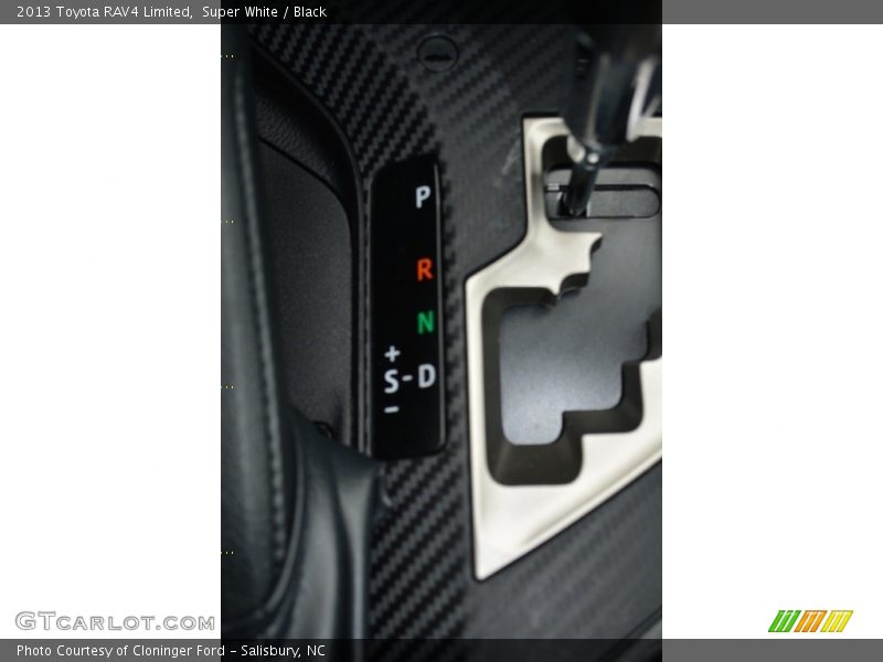 Super White / Black 2013 Toyota RAV4 Limited