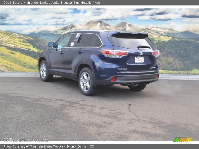 Nautical Blue Metallic / Ash 2016 Toyota Highlander Limited AWD