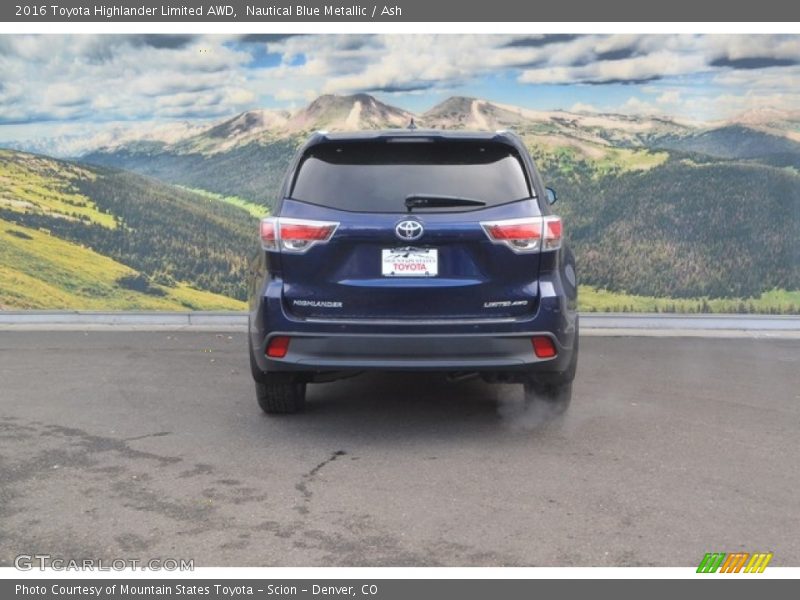 Nautical Blue Metallic / Ash 2016 Toyota Highlander Limited AWD