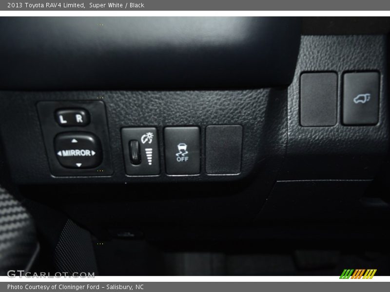 Super White / Black 2013 Toyota RAV4 Limited
