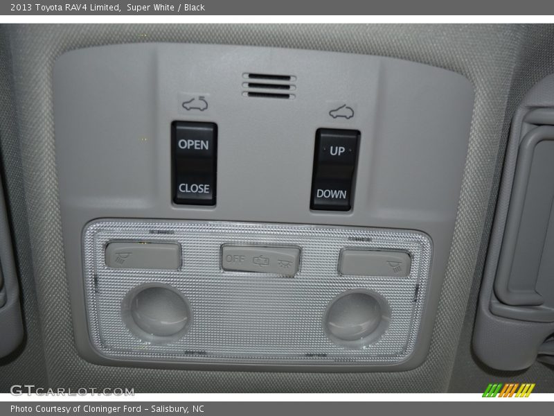 Super White / Black 2013 Toyota RAV4 Limited