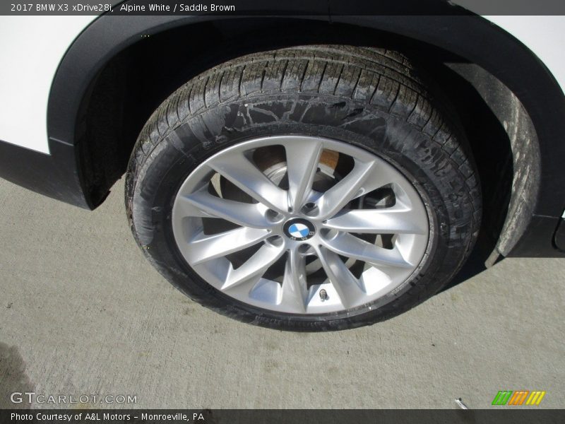 Alpine White / Saddle Brown 2017 BMW X3 xDrive28i