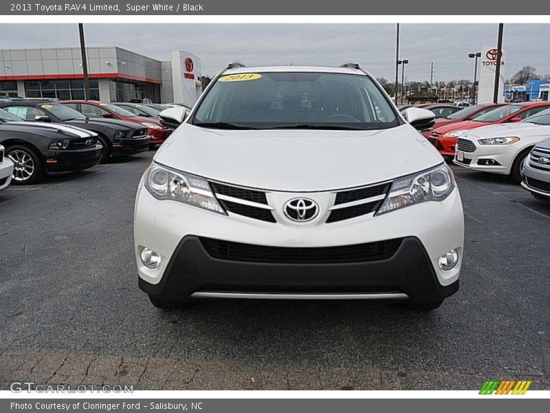 Super White / Black 2013 Toyota RAV4 Limited