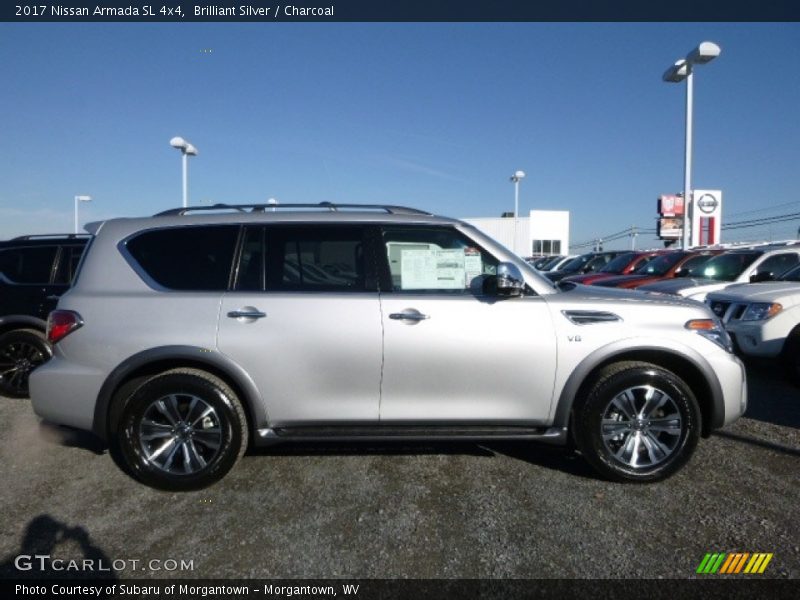 Brilliant Silver / Charcoal 2017 Nissan Armada SL 4x4