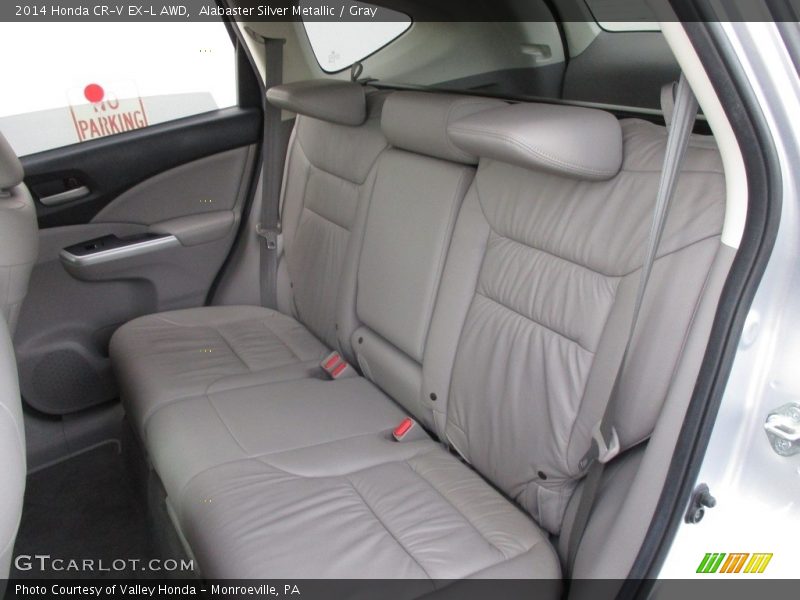 Alabaster Silver Metallic / Gray 2014 Honda CR-V EX-L AWD