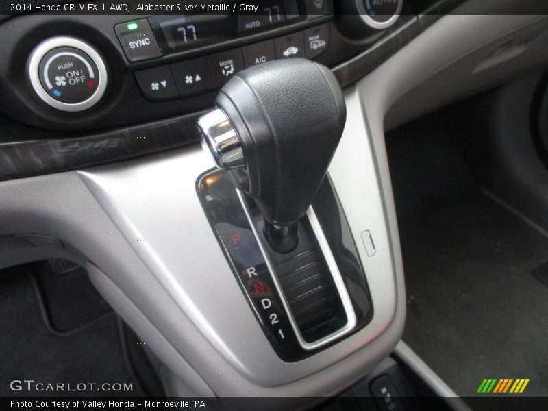 Alabaster Silver Metallic / Gray 2014 Honda CR-V EX-L AWD