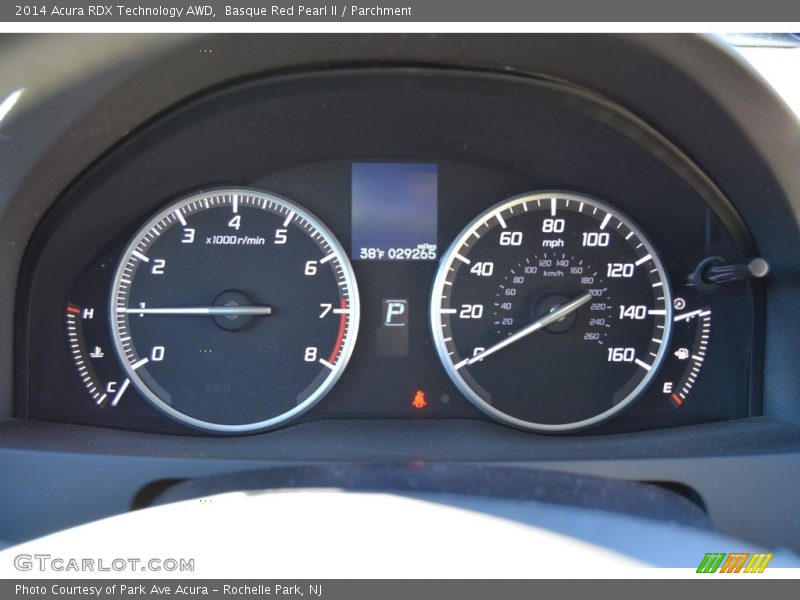 Basque Red Pearl II / Parchment 2014 Acura RDX Technology AWD