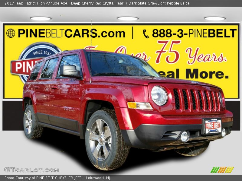 Deep Cherry Red Crystal Pearl / Dark Slate Gray/Light Pebble Beige 2017 Jeep Patriot High Altitude 4x4