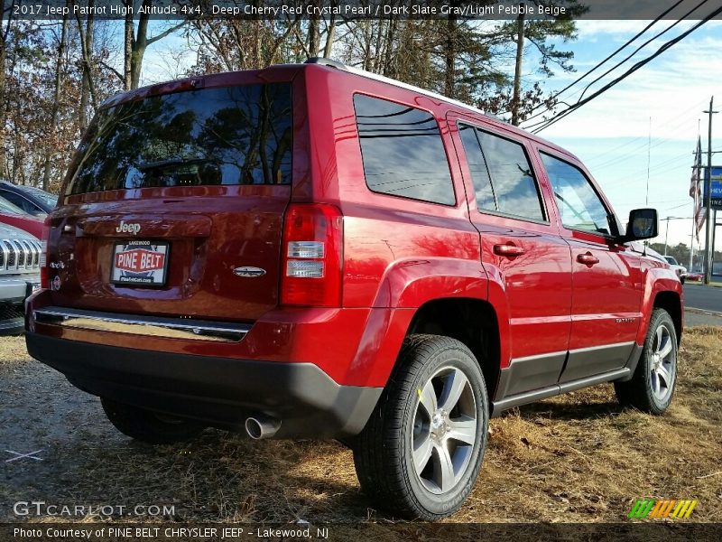Deep Cherry Red Crystal Pearl / Dark Slate Gray/Light Pebble Beige 2017 Jeep Patriot High Altitude 4x4