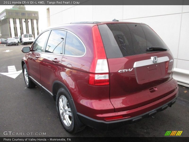 Tango Red Pearl / Gray 2011 Honda CR-V EX-L 4WD