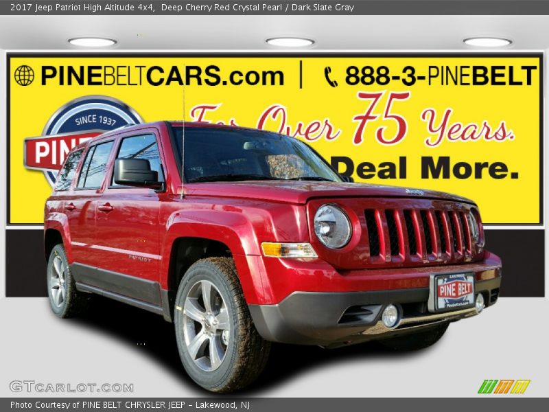 Deep Cherry Red Crystal Pearl / Dark Slate Gray 2017 Jeep Patriot High Altitude 4x4