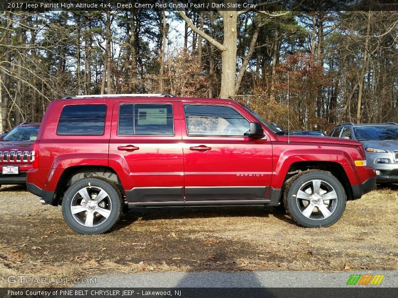 Deep Cherry Red Crystal Pearl / Dark Slate Gray 2017 Jeep Patriot High Altitude 4x4