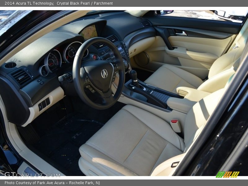 Crystal Black Pearl / Parchment 2014 Acura TL Technology