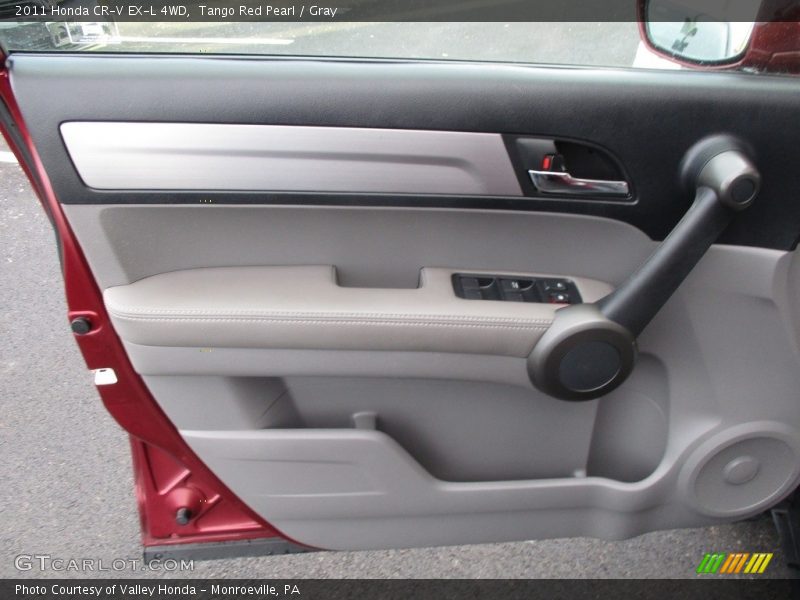 Tango Red Pearl / Gray 2011 Honda CR-V EX-L 4WD