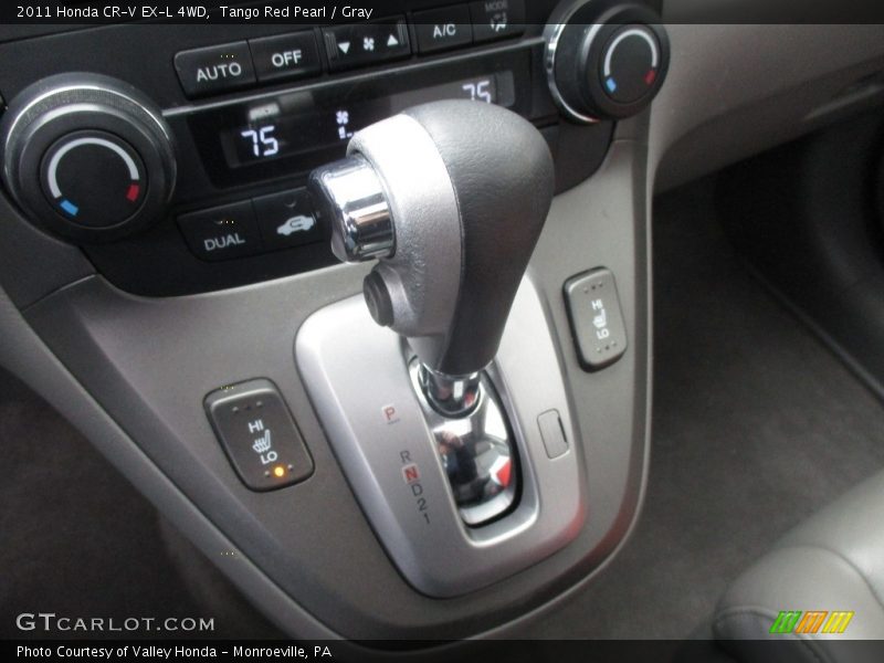 Tango Red Pearl / Gray 2011 Honda CR-V EX-L 4WD