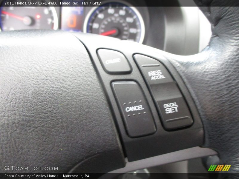 Tango Red Pearl / Gray 2011 Honda CR-V EX-L 4WD