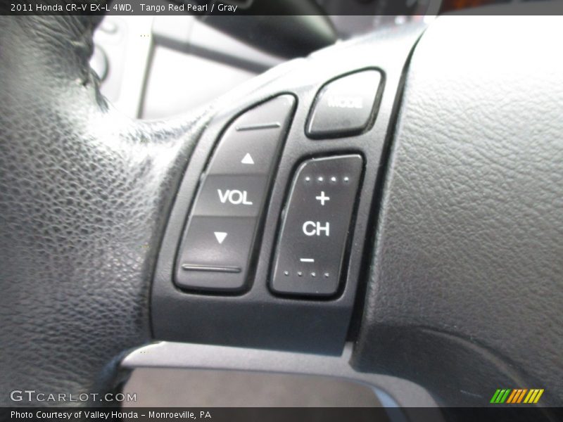 Tango Red Pearl / Gray 2011 Honda CR-V EX-L 4WD