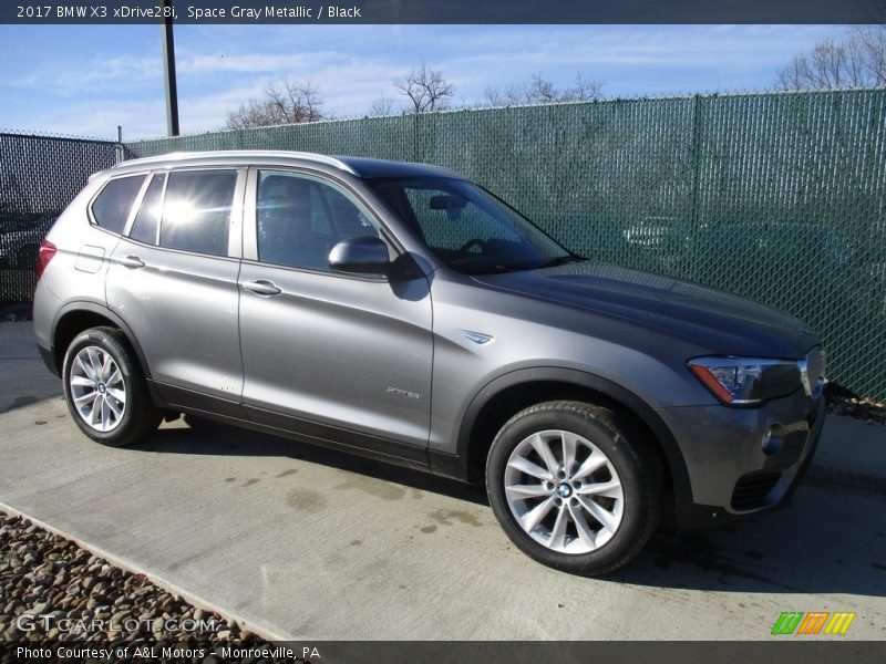 Space Gray Metallic / Black 2017 BMW X3 xDrive28i