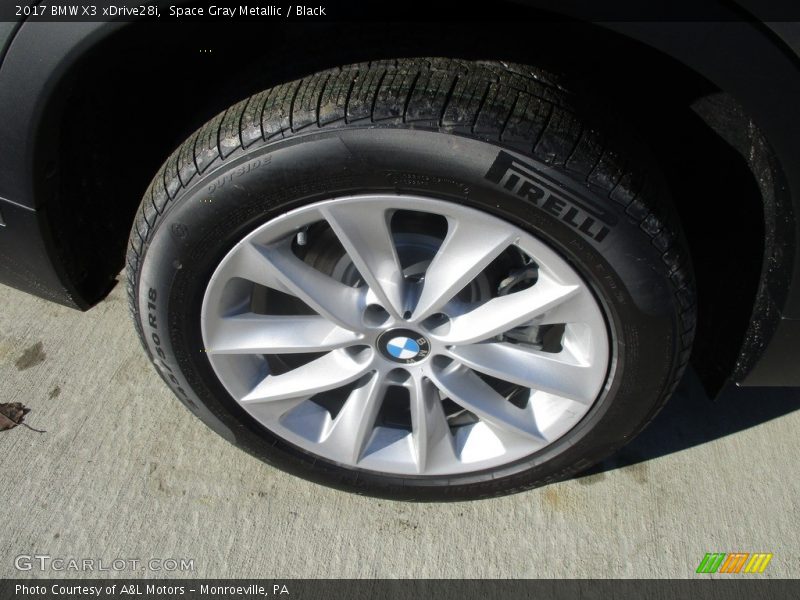 Space Gray Metallic / Black 2017 BMW X3 xDrive28i