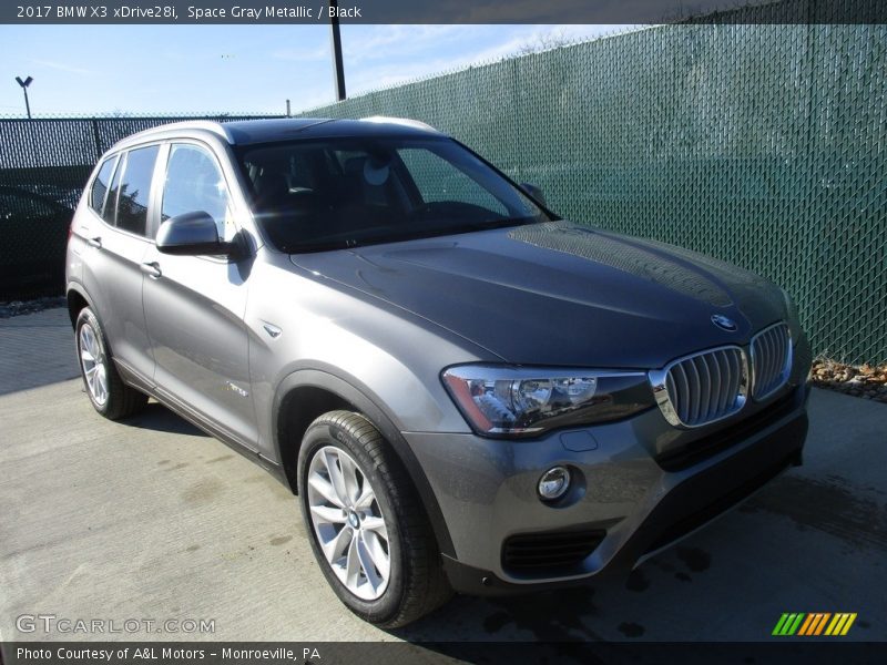 Space Gray Metallic / Black 2017 BMW X3 xDrive28i