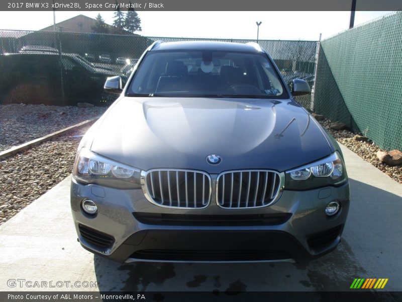 Space Gray Metallic / Black 2017 BMW X3 xDrive28i