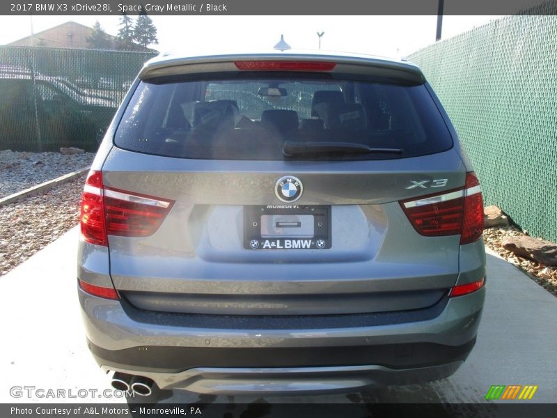 Space Gray Metallic / Black 2017 BMW X3 xDrive28i