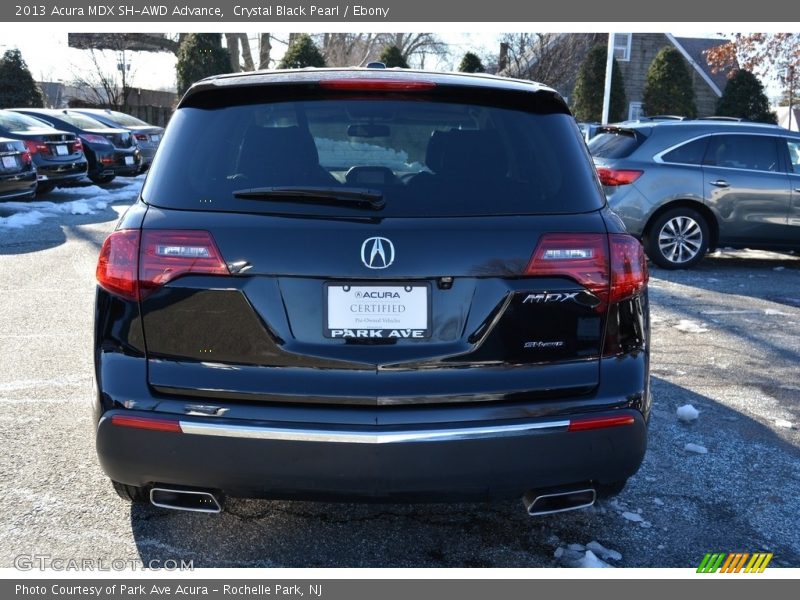 Crystal Black Pearl / Ebony 2013 Acura MDX SH-AWD Advance