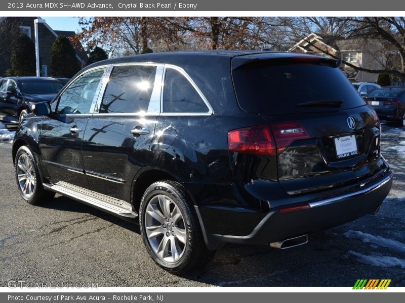 Crystal Black Pearl / Ebony 2013 Acura MDX SH-AWD Advance