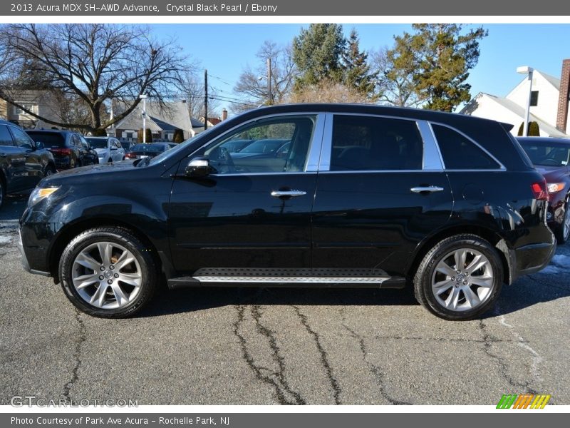 Crystal Black Pearl / Ebony 2013 Acura MDX SH-AWD Advance