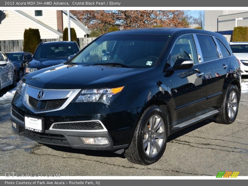 Crystal Black Pearl / Ebony 2013 Acura MDX SH-AWD Advance