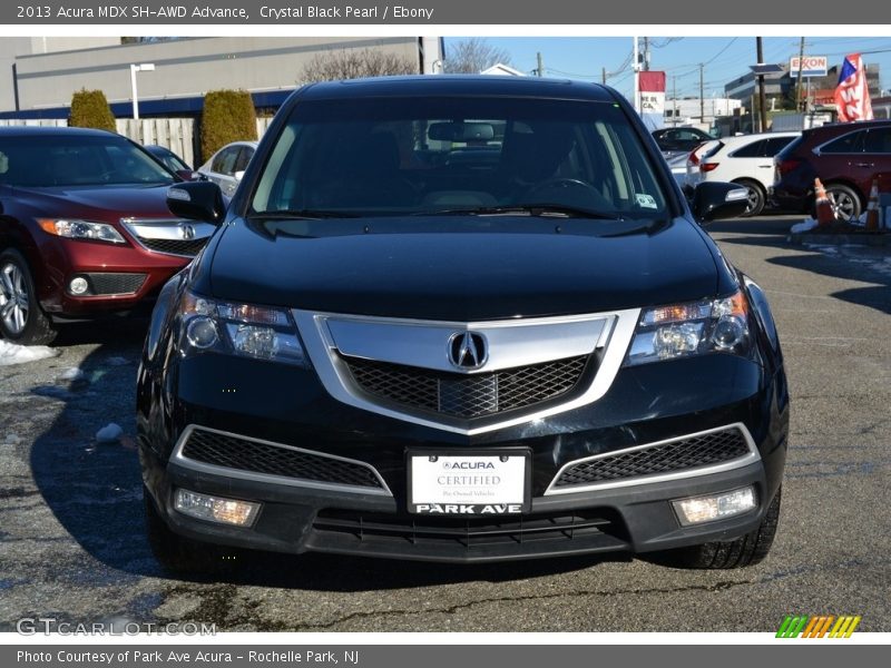 Crystal Black Pearl / Ebony 2013 Acura MDX SH-AWD Advance