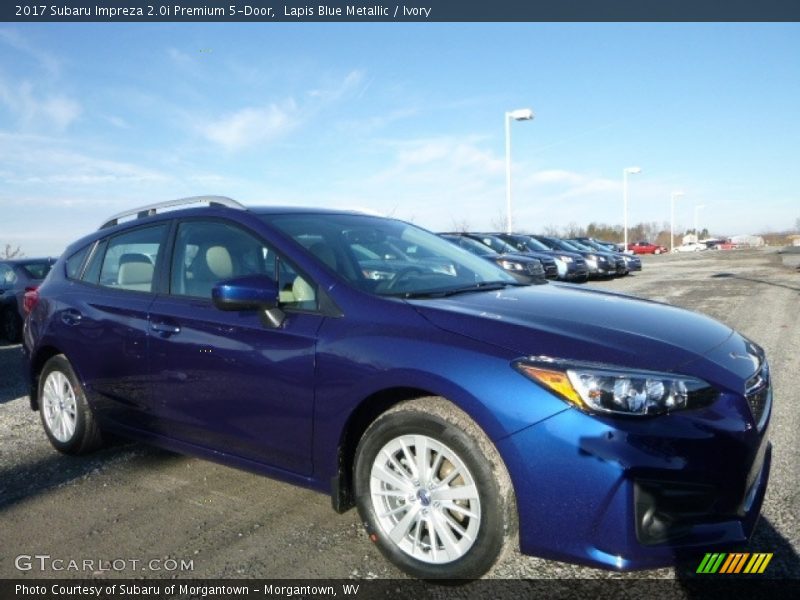 Lapis Blue Metallic / Ivory 2017 Subaru Impreza 2.0i Premium 5-Door