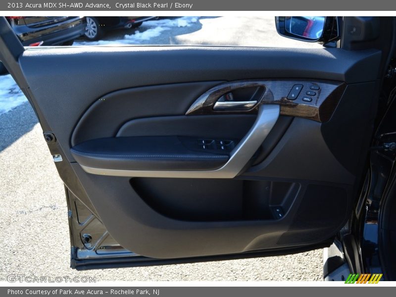 Crystal Black Pearl / Ebony 2013 Acura MDX SH-AWD Advance